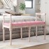Banco de terciopelo rosa 110x40x70