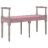 Banco de terciopelo rosa 110x40x70