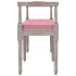 Banco de terciopelo rosa 110x40x70