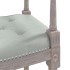 Banco de terciopelo gris claro 110x40x70
