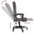 Silla de oficina reclinable masaje cuero sintético