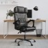 Silla de oficina reclinable cuero sintético