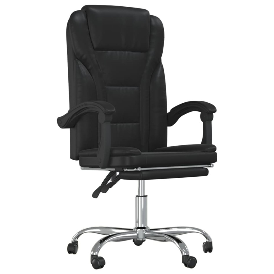Silla de oficina reclinable cuero sintético