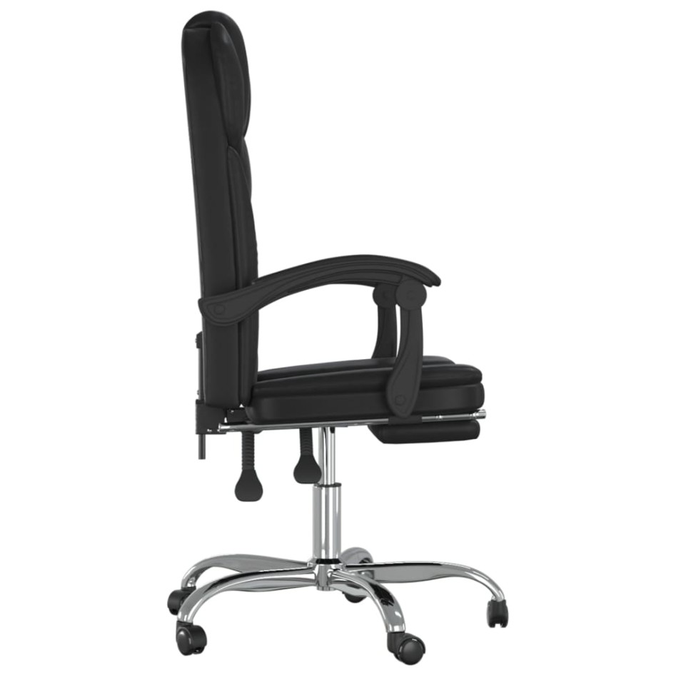 Silla de oficina reclinable cuero sintético