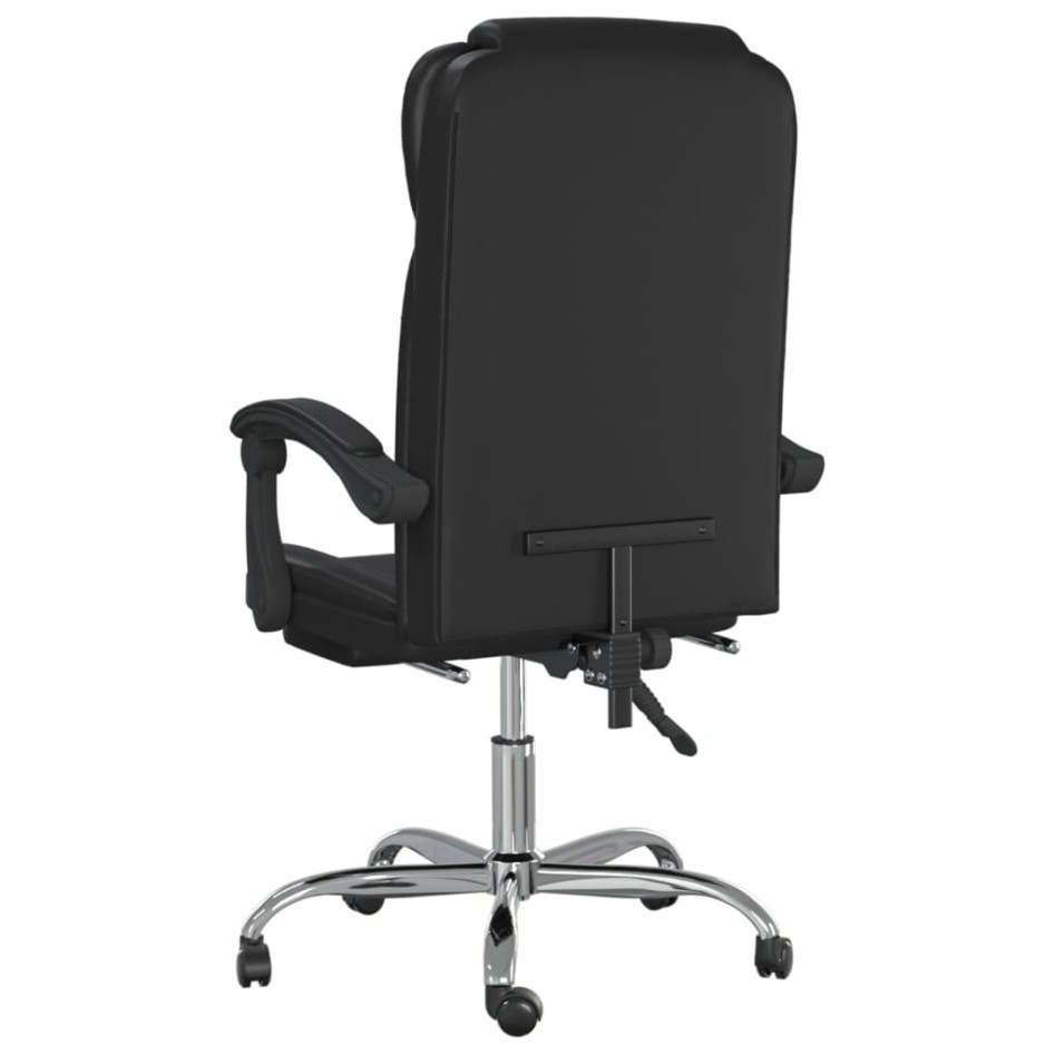 Silla de oficina reclinable cuero sintético