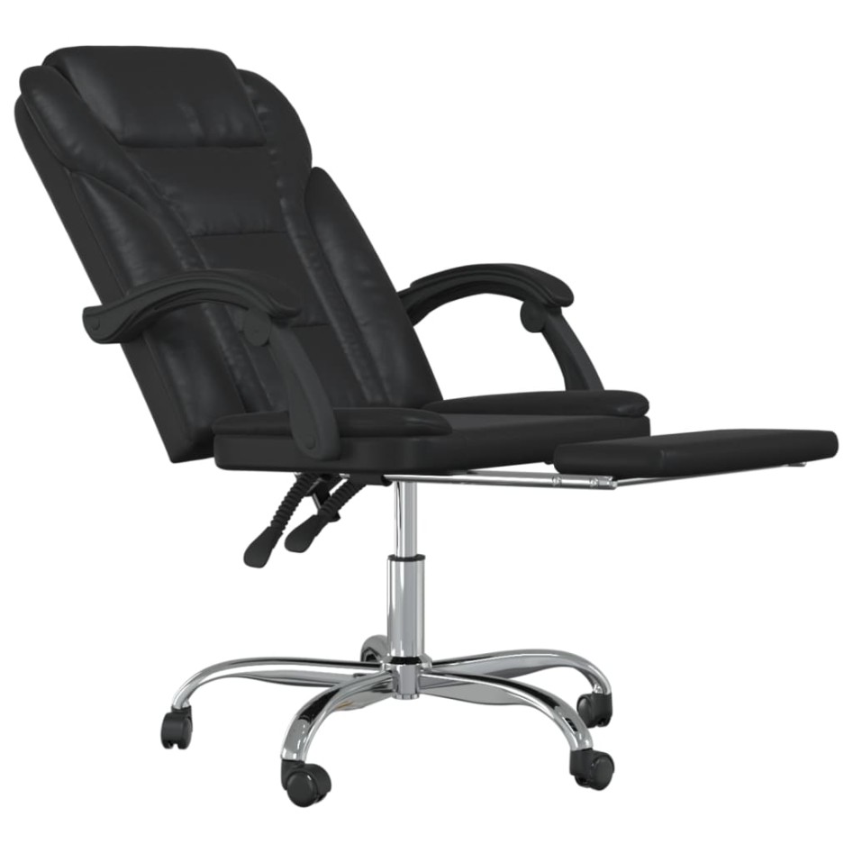 Silla de oficina reclinable cuero sintético