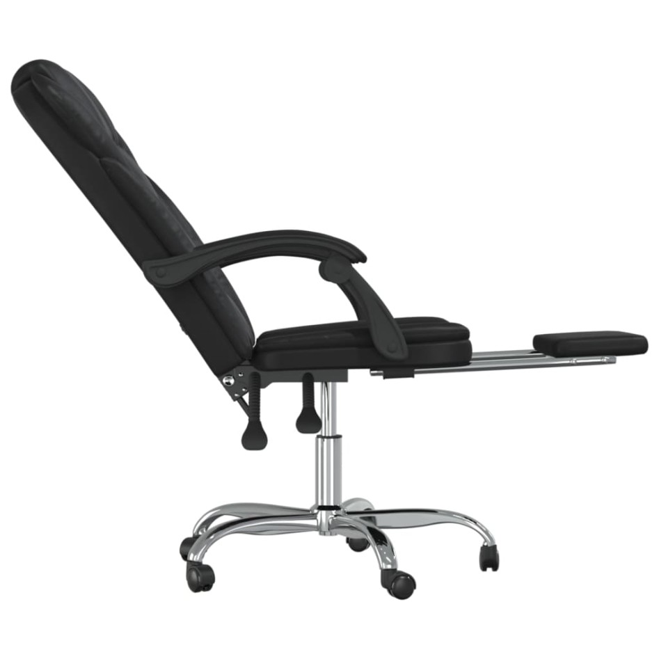 Silla de oficina reclinable cuero sintético