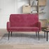 Banco de terciopelo rojo tinto 108x79x79