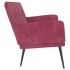 Banco de terciopelo rojo tinto 108x79x79