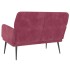 Banco de terciopelo rojo tinto 108x79x79