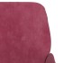 Banco de terciopelo rojo tinto 108x79x79