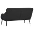 Banco de cuero sintético negro 110x76x80