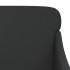 Banco de cuero sintético negro 110x76x80