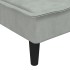 Sofá diván de terciopelo gris