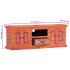Mueble de TV madera maciza de mango rosa 110x30x40