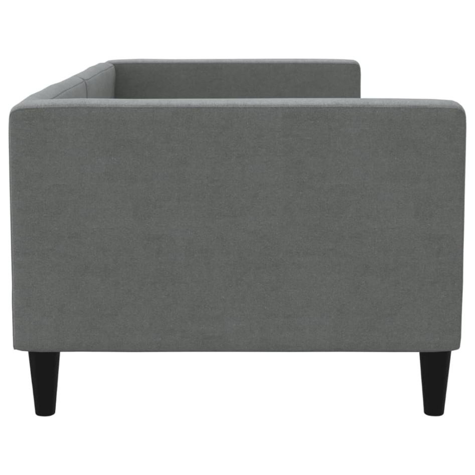 Sofá cama sin colchón tela gris oscuro 80x200