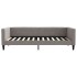 Sofá cama sin colchón tela gris taupe 100x200