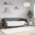Sofá cama sin colchón tela gris oscuro 90x190