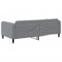 Sofá cama sin colchón tela gris claro 100x200