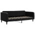 Sofá cama sin colchón terciopelo negro 90x190