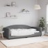 Sofá cama sin colchón tela gris oscuro 100x200