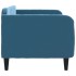 Sofá cama sin colchón terciopelo azul 80x200