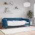 Sofá cama sin colchón terciopelo azul 100x200