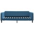 Sofá cama sin colchón terciopelo azul 100x200