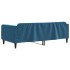Sofá cama sin colchón terciopelo azul 100x200