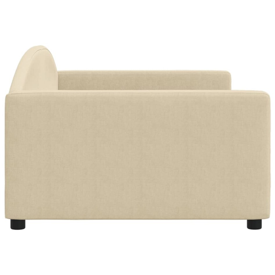 Sofá cama sin colchón tela crema 100x200