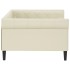 Sofá cama cuero sintético color crema 100x200