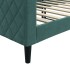 Sofá cama sin colchón terciopelo verde oscuro 80x200