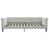 Sofá cama sin colchón terciopelo gris claro 100x200