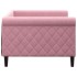 Sofá cama sin colchón terciopelo rosa 90x200