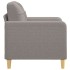 Sillón de tela gris taupé 60