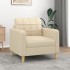 Sillón de tela color crema 60