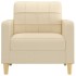 Sillón de tela color crema 60