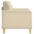 Sillón de tela color crema 60