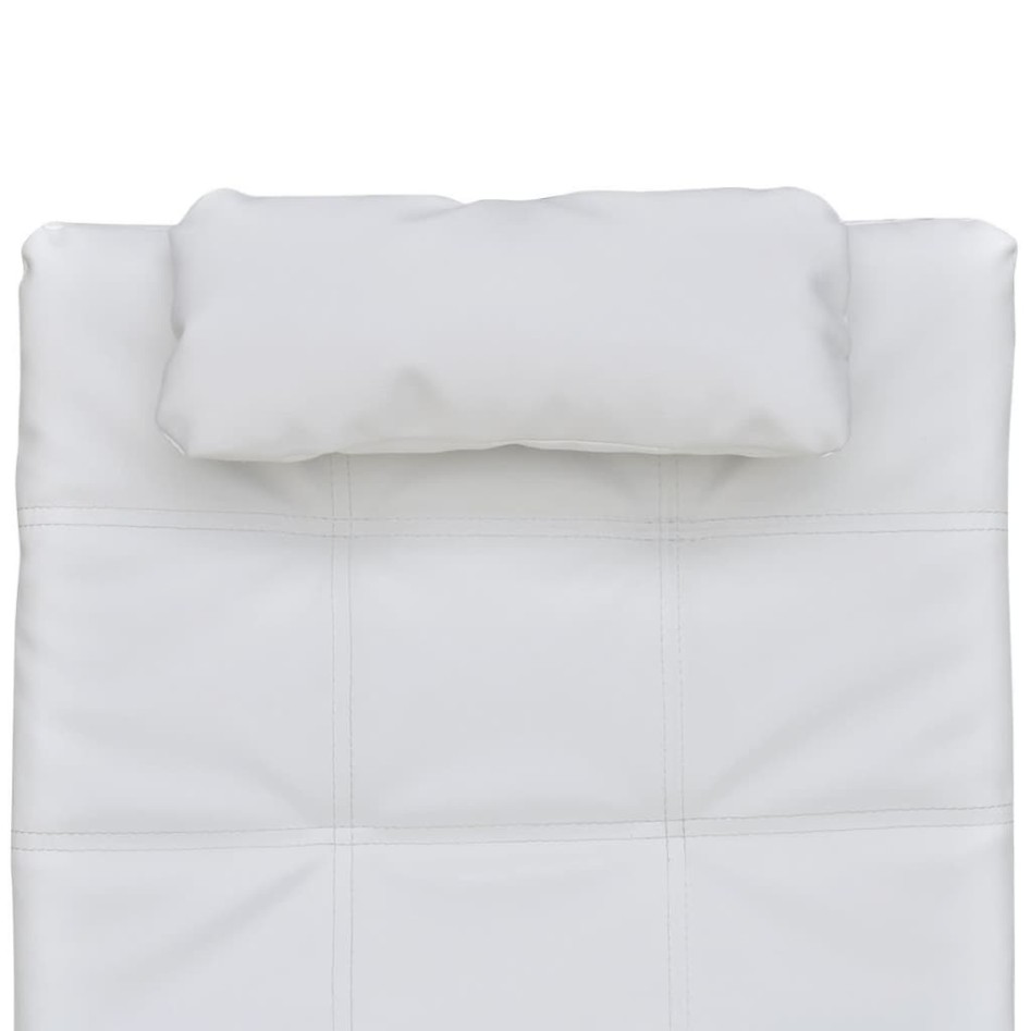 Diván con almohada de cuero sintético