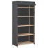 Armario de tela gris 79x40x170