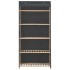 Armario de tela gris 79x40x170