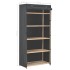 Armario de tela gris 79x40x170