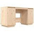 Escritorio de madera maciza de pino 140x50x75