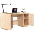 Escritorio de madera maciza de pino 140x50x75