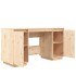 Escritorio de madera maciza de pino 140x50x75