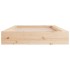 Estructura de cama doble de madera maciza 140x190