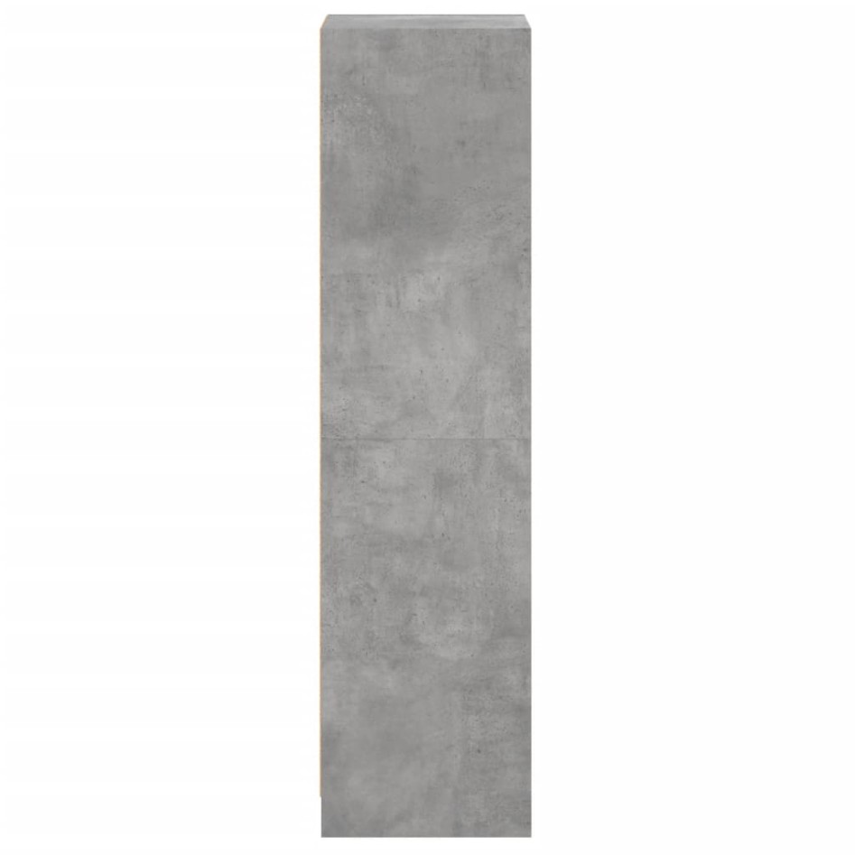 Aparador con puerta de vidrio gris hormigón 35x37x142