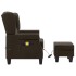 Sillón de masaje con reposapiés tela