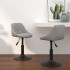 Sillas de comedor giratorias 2 uds de terciopelo gris