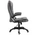 Silla de oficina de cuero sintético gris